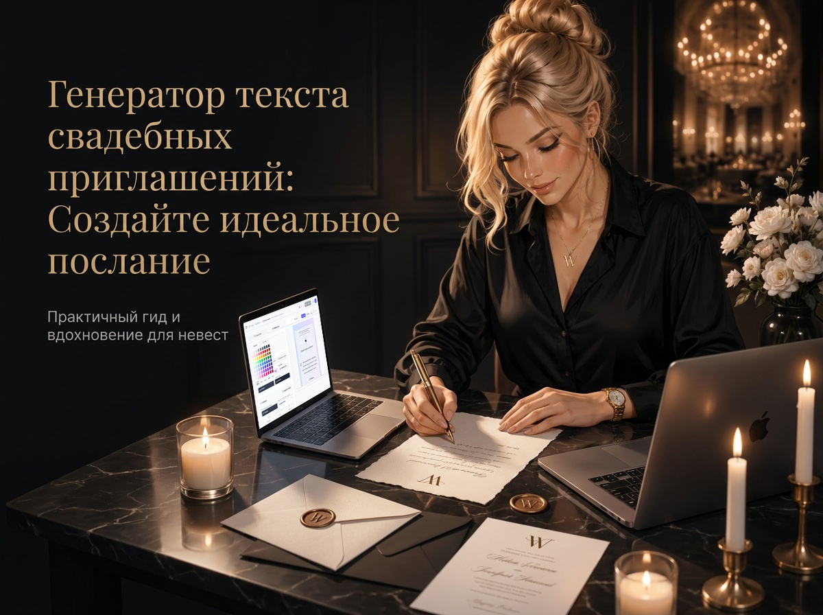 Текст приглашения на свадьбу — генератор