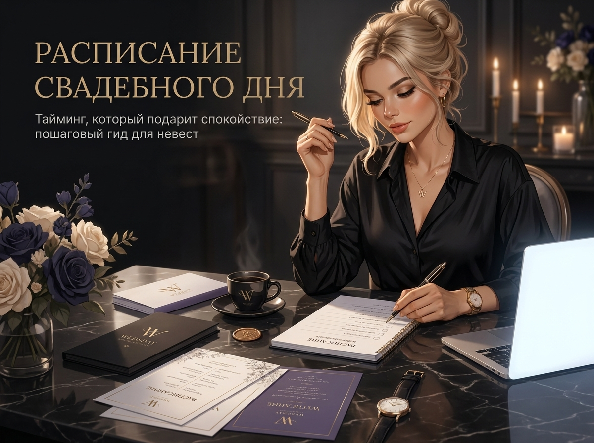 Тайминг свадебного дня — расписание